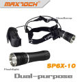 Phare et lampe de poche Maxtoch SP6X-10 1000 Lumen aimant double fonction Cree LED Headlight